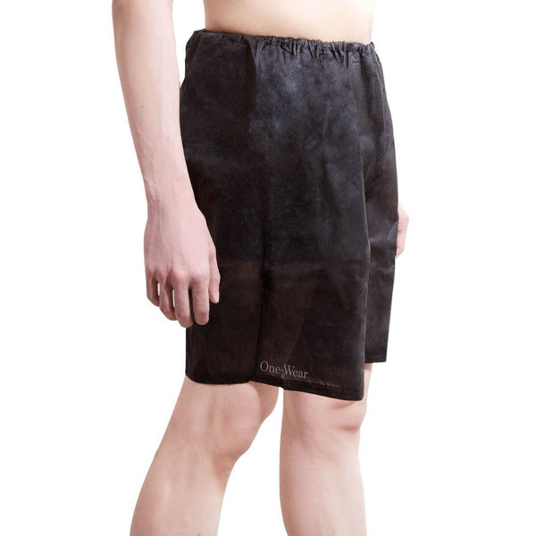 Super Soft Premium Quality Disposable Boxer Shorts (5 Pack) One-Size - Comfortable Lightweight Go Anywhere Single-use Underwear for Travel Hospital Spa Massage Tanning Waxing - One-Wear