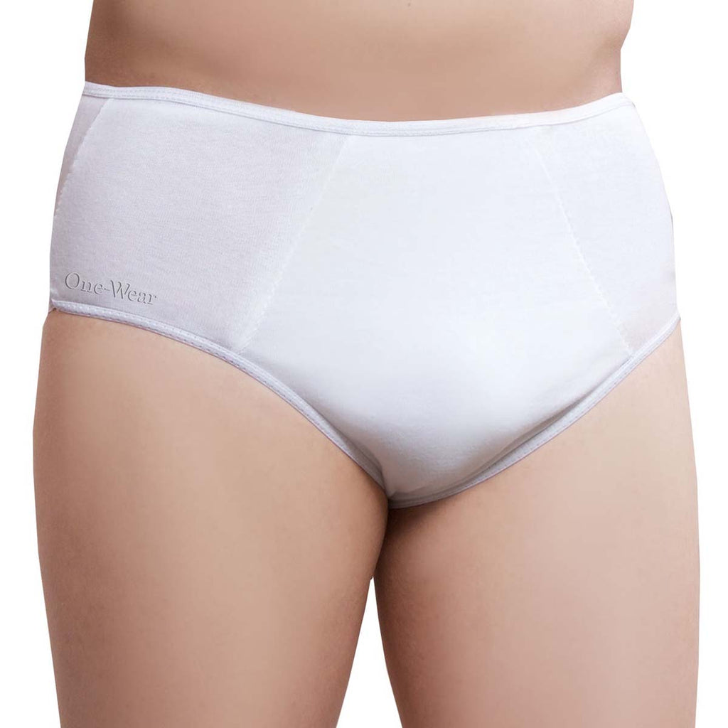 Disposable white cotton underwear for men. Hospital Travel briefs 5pcs