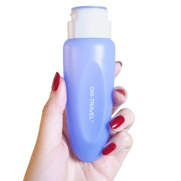 ✅ Silicone Travel Bottles - TSA Compliant Leakproof BPA Free Refillable Squeezable for Liquids Creams Lotions Travel Shampoo Conditioner - One-Wear