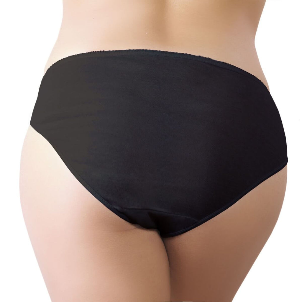 Disposable black cotton knickers pants. Hospital Maternity briefs 5pcs