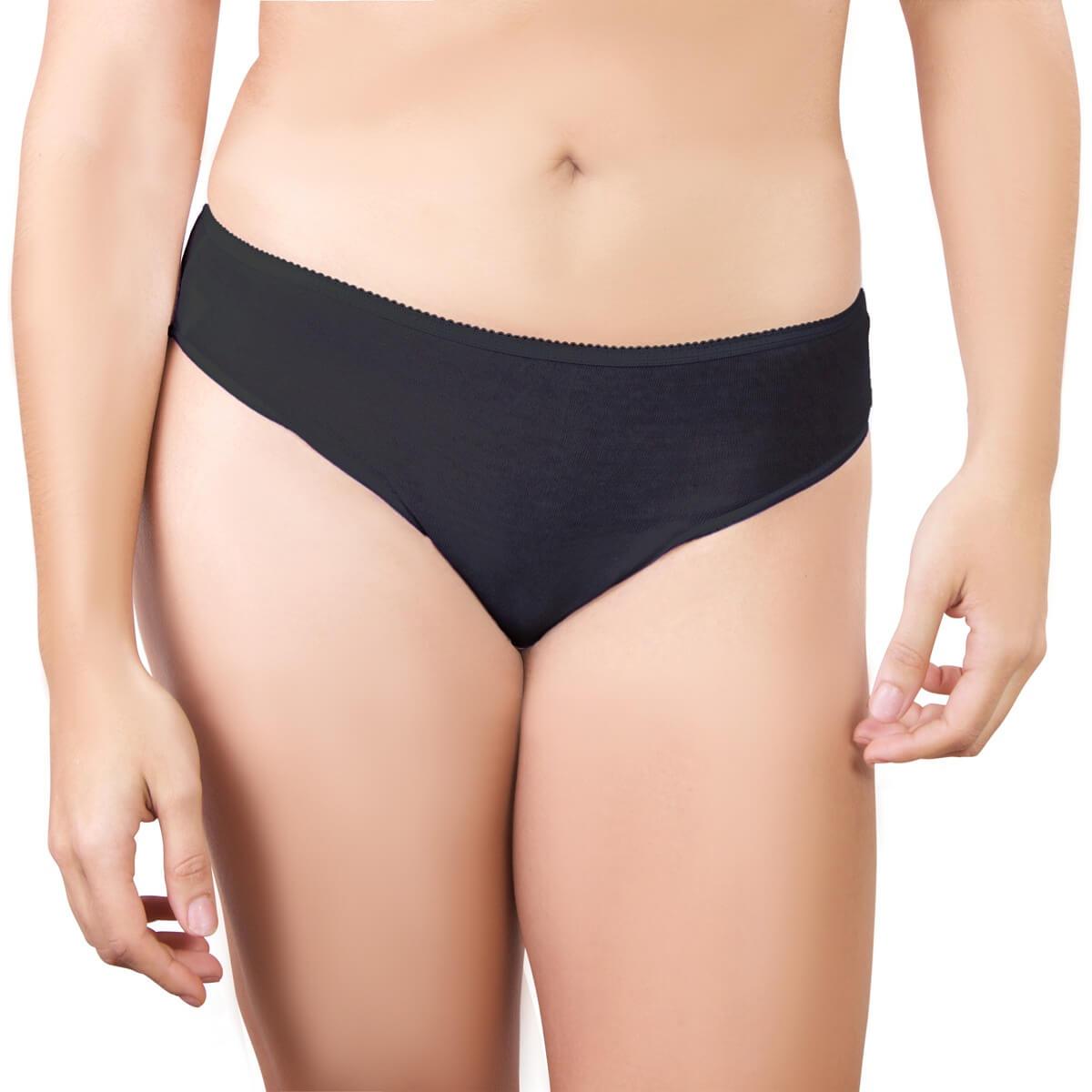 Briefs Printed Ladies Black Cotton Panty at Rs 29/piece in New Delhi