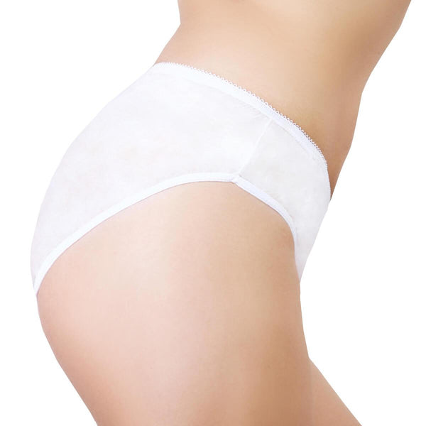 Supersoft Disposable Knickers (5 Pack) - Comfortable Lightweight Ideal for Hospital and Travel Underwear. Pregnancy Postpartum Underwear Maternity Knickers. C Section Pants Panties Briefs - One-Wear